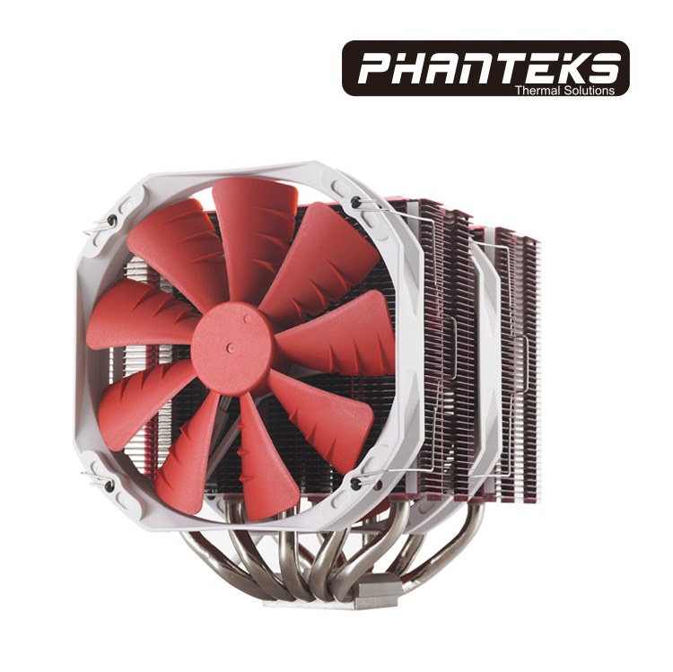 Cooler Cpu Phanteks Tc14 Edicion Premium Rojo